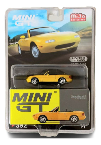 Mazda Miata Mx 5 Amarillo Mini Gt 392