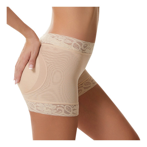 Calzoncillos Casuales De Encaje De Color Liso Para Mujer