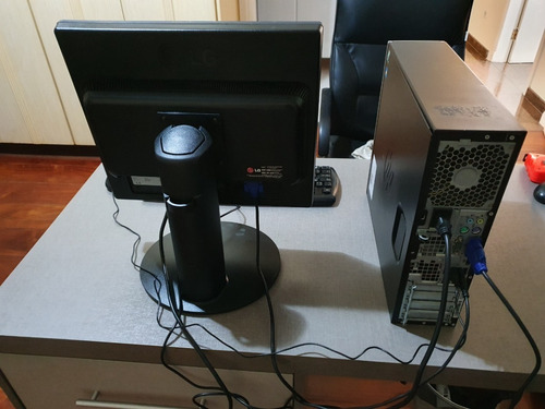 Imagem 2 de 10 de Kit Cpu Hp Compaq Amd X3 4gb Ssd 120gb Monitor Teclado Mouse