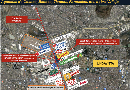 Local Comercial En Renta Calzada Vallejo