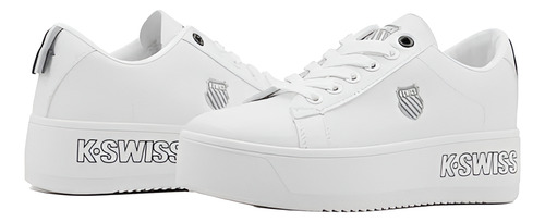 Tenis Casual Para Dama Kswiss Trinity Plataform Mod 9f665102