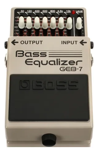 Pedal de efeito Boss Bass Equalizer GEB-7 cinza | Frete grátis
