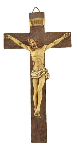 Crucifijo De Resina De Jesucristo Soporte De Cruz Para El