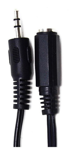 Cabo Extensor Auxiliar P2 Audio Macho X Femea 2 Metros