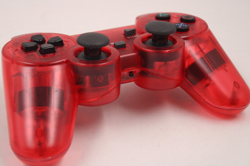 Controle - Playstation 2 Vermelho Translúcido Sem Fio (1) (Usado)