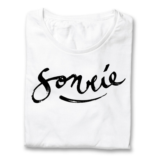 Remera De Mujer Sonrie 100% Algodón Pima Peruano