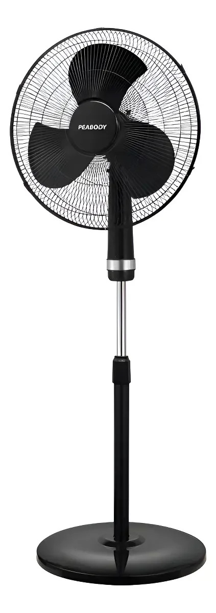 Ventilador de Pie Peabody PE-VP1860N Oscilante de 3 Velocidades con Aspas Plásticas