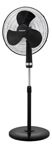 Ventilador de Pie Peabody PE-VP1860N Oscilante de 3 Velocidades con Aspas Plásticas