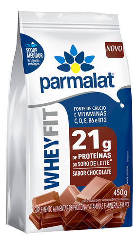 Wheyfit Parmalat Sabor Chocolate Pacote 450g