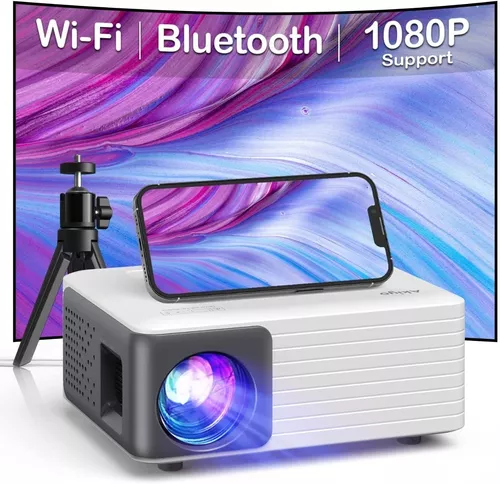 Proyector HD de 1080P Wifi | Bluetooth | 230 pulgadas con trípode