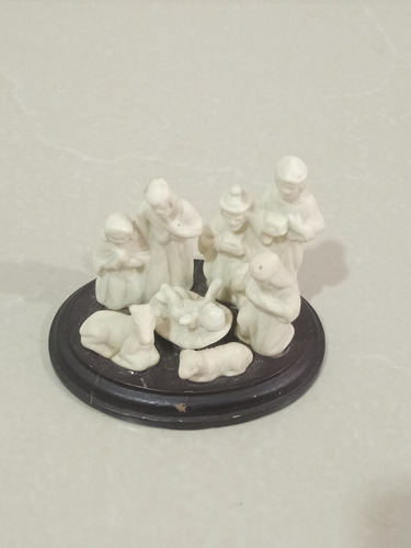 Nacimiento De Jesús Miniatura En Madera Y Ceramica