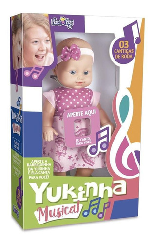 Yukinha Musical Nova Toys A Boneca Que Canta Crianças Fala