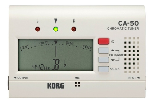 Afinador Korg Multi-instrumento Ca-50 Blanco