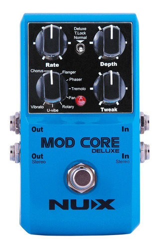 Pedal Nux Deluxe Mod Core P/ Guitarra Bajo Modulaciones