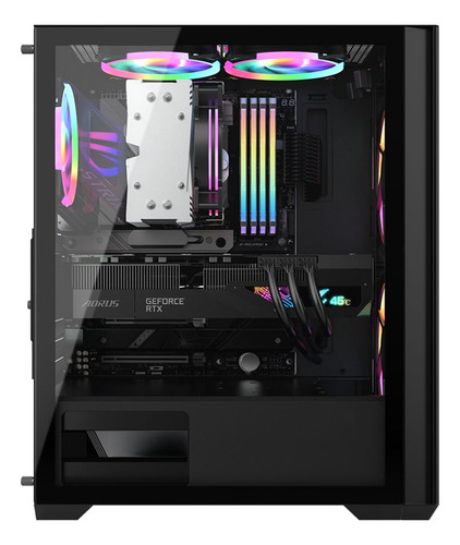 Gabinete Mid Tower Formula V Air Power G5 Duo Negro 3 Fan