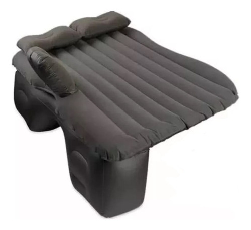 Colchon Inflable Para Carro Automovil Cama De Aire Viajes Color Gris Oscuro