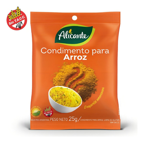 Condimento Alicante Para Preparar Arroz X 25 Gr