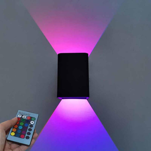 Lámpara De Pared Led Moderna Regulable Rgb