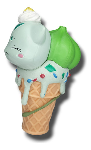 Figura Pokemon Bulbasaur 12cm Ice Cream Kawaii
