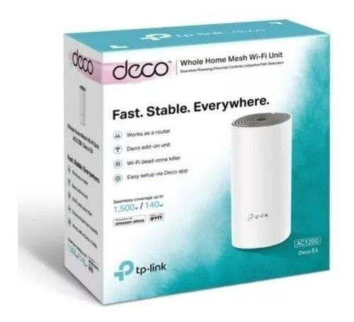 Router Tplink Wi-fi Mesh Para Casa Ac1200 Deco E4 (1 Pack)