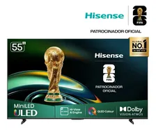 Smart TV Hisense Pantalla 55 55u6qv Mini LED 4k QLED Modo de Juego Plus