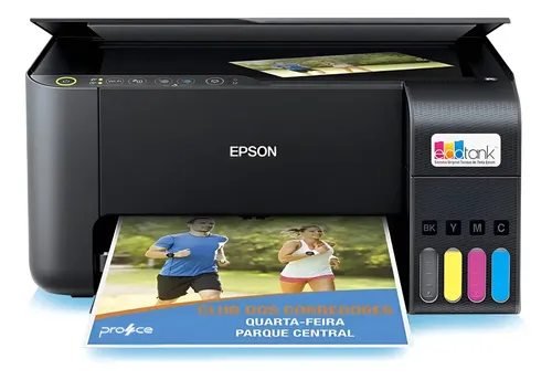 Impressora Multifuncional Cor Epson Ecotank L3250 127/220v Preto 127/220v