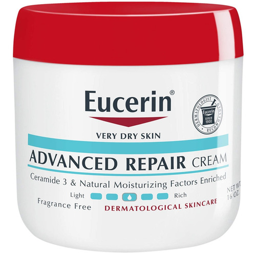 Crema Reparadora Avanzada Piel Seca Sin Fragancia Eucerin