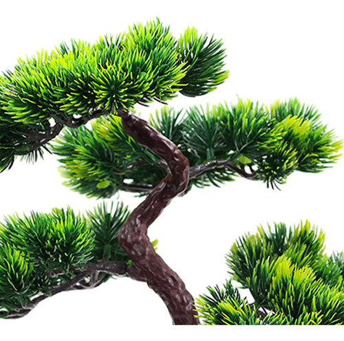 W De Bonsái Artificial, Árbol Verde Bonsái Decorativo Con