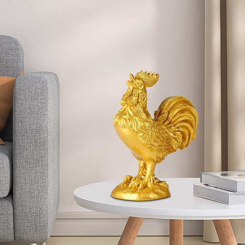 Estatuilla De Pollo, Estatua De Resina Animal, Escultura De