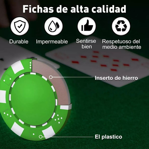 Texas Hold'em Classic Set, 200 Fichas De Póquer