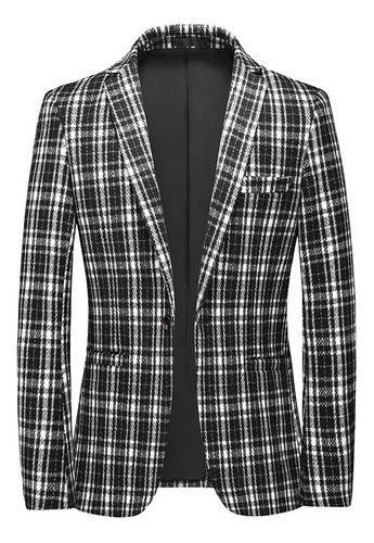 Blazer Hombre Slim Fit, Chaquetas De Cuadros, Calidad