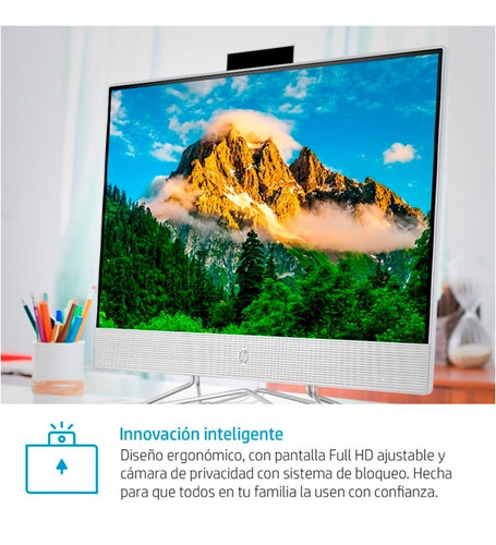 Imagen 9 de 9 de Todo En Uno Aio Hp 22-df0014la Ryzen 5 12g 1t Ssd 256g Win10