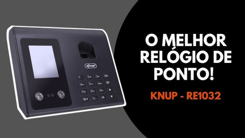 Relógio Ponto Knup Kp-re1032 Led Windows Biometria.