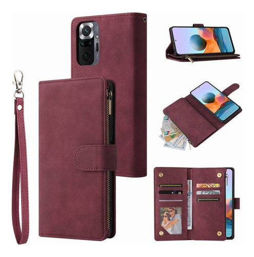Funda Tipo Libro Tipo Cartera Con Cremallera For Redmi