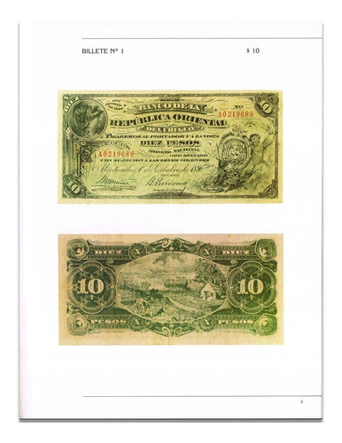 Numismatica Catalogo Billetes Bancos Oficiales 1896-1989 Bcu (Usado)