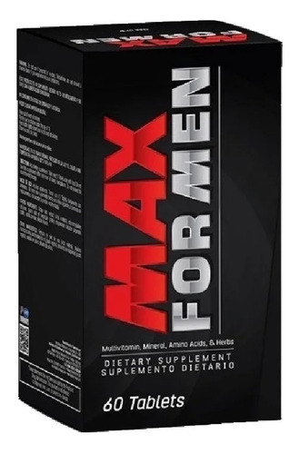 Max For Men 60 Tablets Multivitaminico  Healthy America Sports