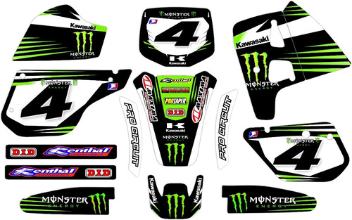 Calcos Kawasaki Kmx 125 Kit Completo Mons