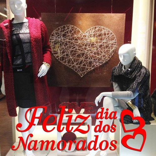 Kit Adesivo Decorativo Vitrine Dia Dos Namorados Pais 01