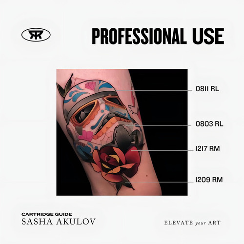 Cartuchos Agujas Para Tatuar Radiant Rllt Profesional 20pzs Calibre de las agujas 1005