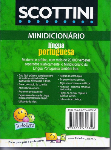 Minidicionário Da Língua Portuguesa - Scotini