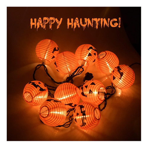 Luces De Cuerda De Linterna De Halloween, Luces De Calabaza