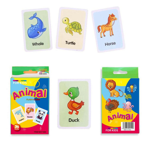 Niños Pequeños Jugando Flashcards Tarjeta Educativa De