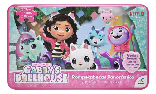 Rompecabezas Gabbys Dollhouse Panoramico 172pz Novelty