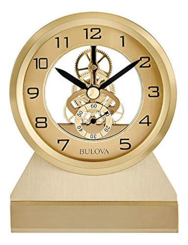 Reloj De Mesa Bulova Golden Eye, Latón