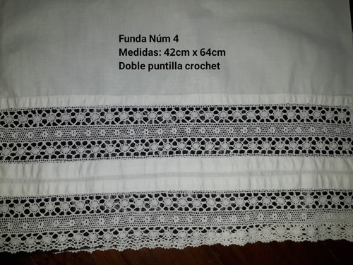 Imagen 5 de 6 de Antiguas Fundas De Almohadas Bordadas A Mano Vainillas Nueva