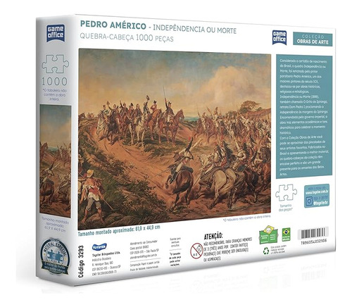 Quebra Cabeça 1000 Peças Independencia Do Brasil Game Office