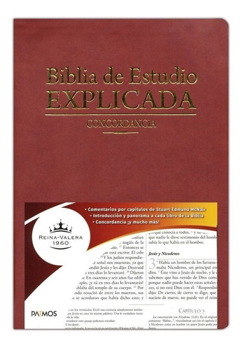 Biblia De Estudio Explicada Con Concordancia Rvr 1960 