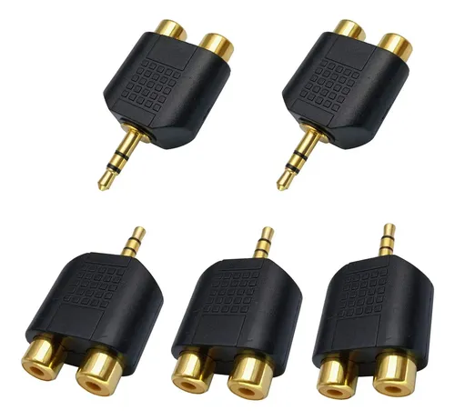 Aaotokk 35 Mm A Rca Splitter Adapter Of Gold Capada Of Gold | Cuotas ...