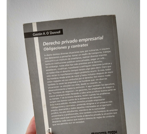 Derecho Privado Empresarial Gastón A. O'donnell 3era Edición