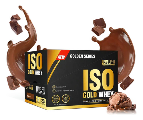 Iso Gold Whey Caja 15 Sobres / Level Pro